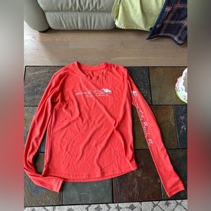 girls red sun shirt. Panama city, Florida